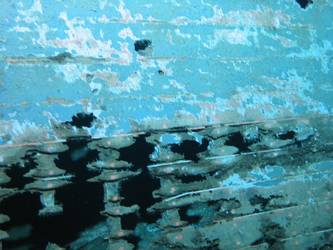 Damage to carvel built ship's boat